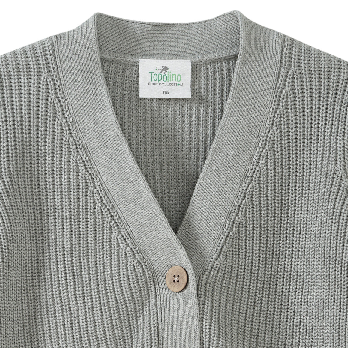 Kinder Strickjacke mit Rippstruktur