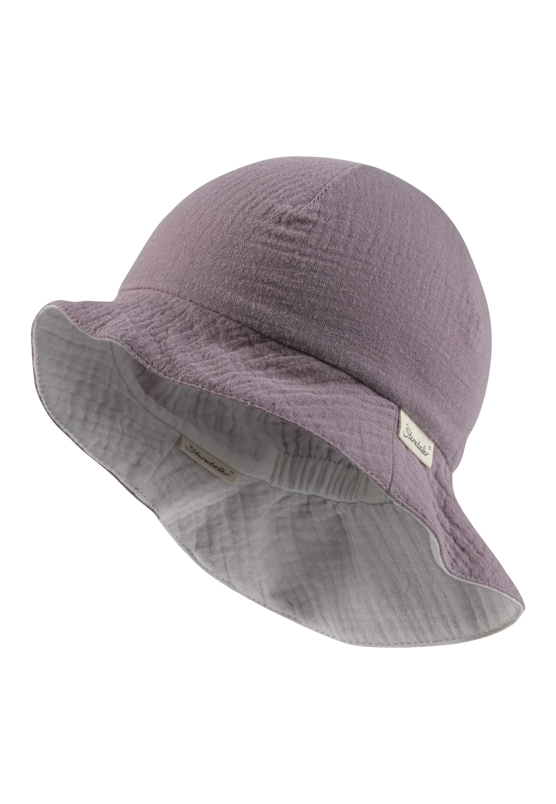 Wende-Sonnenhut aus Baumwoll-Musselin (Bio) UV 30