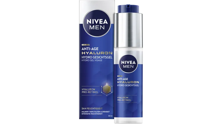 NIVEA MEN Anti Age Hyaluron Hydro Gesichtsgel 50 ml