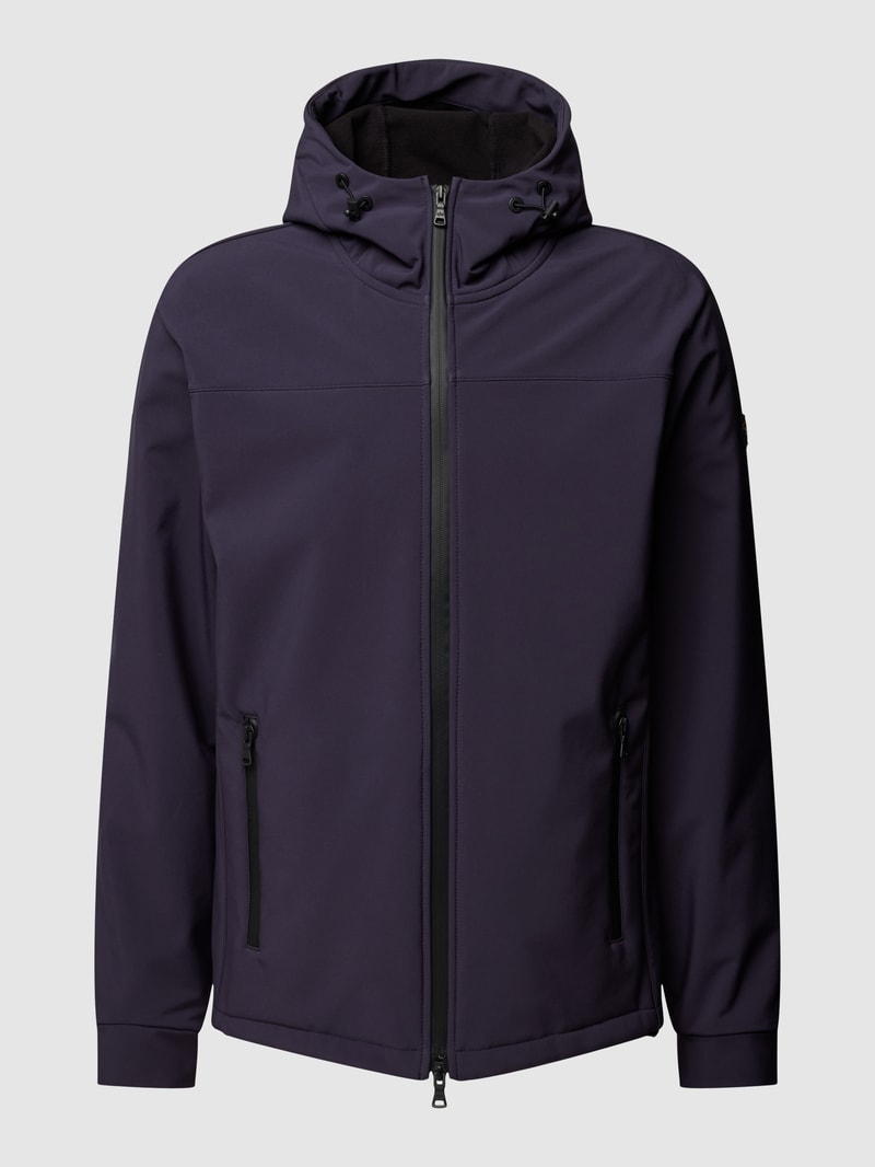 Jacke mit Kapuze in marineblau