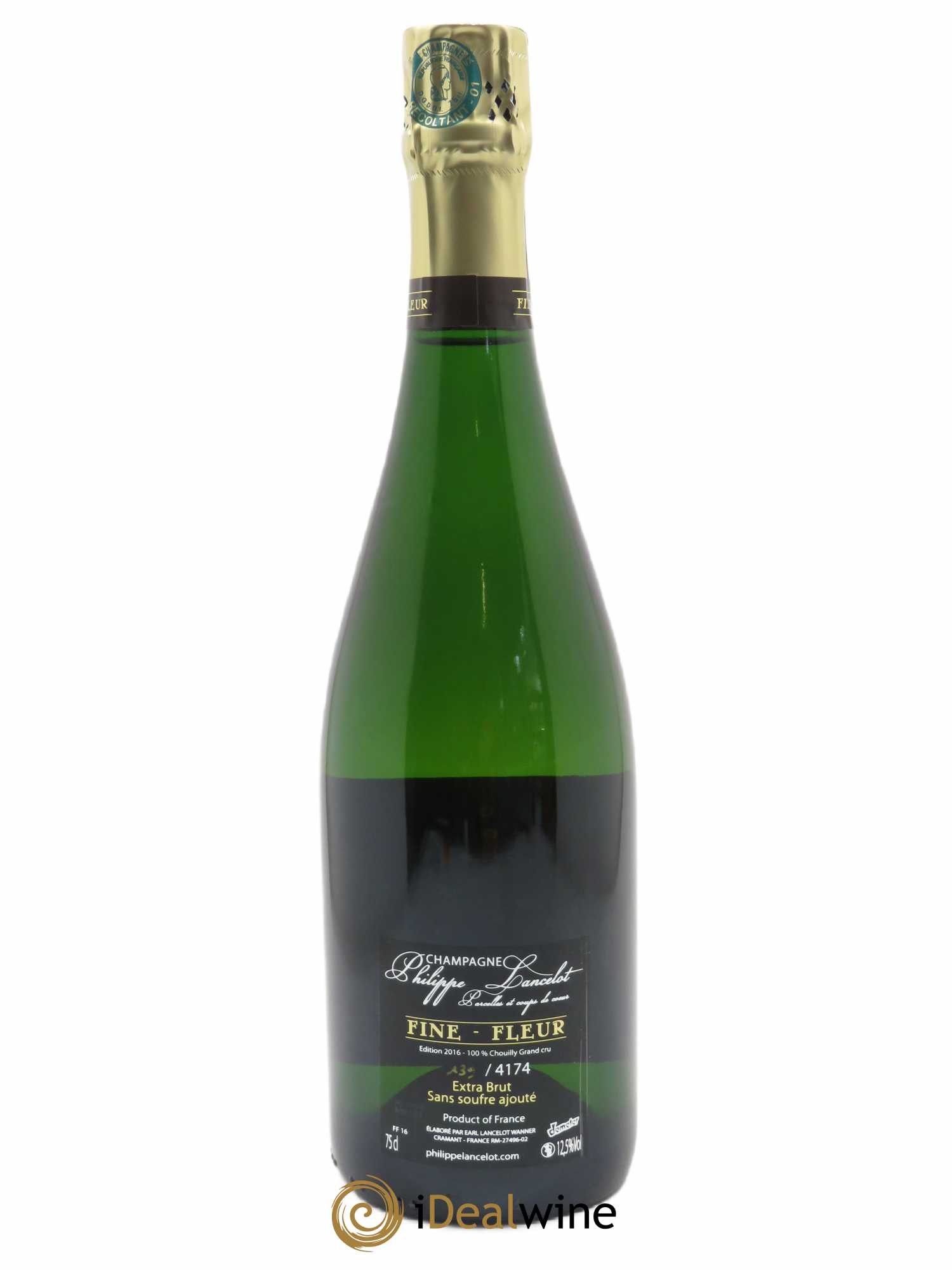 Fine Fleur Grand Cru Extra Brut Philippe Lancelot  2016 - Lot de 1 Bouteille