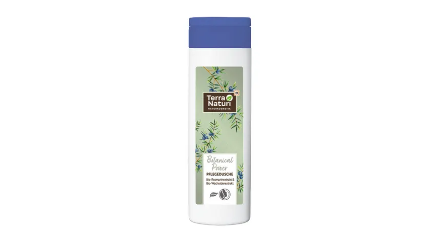 Terra Naturi BOTANICAL POWER Pflegedusche Bio-Rosmarinextrakt & Bio-Wacholderbeerenextrakt 250 ml