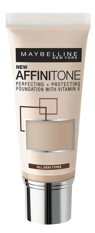 „Maybelline Affinitone“ drėkinamasis makiažo pagrindas, 17 rožinis smėlio spalvos