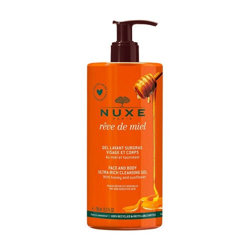 NUXE Rêve De Miel itin sodrus veido ir kūno valomasis gelis 750 ml