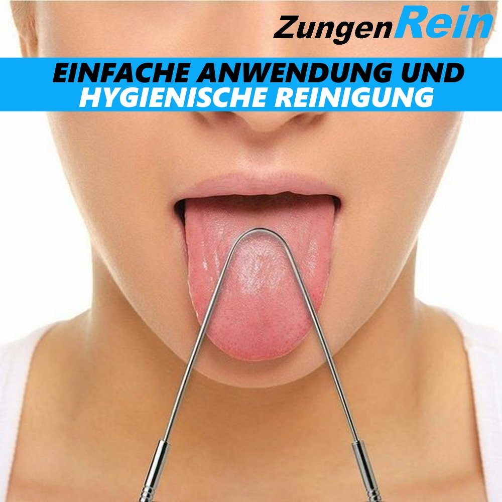 MAVURA Zahnbürste ZungenRein Zungenreiniger Zungenschaber Zungenbürste, Antibakteriell gegen Mundgeruch Ayurveda [2er Set]