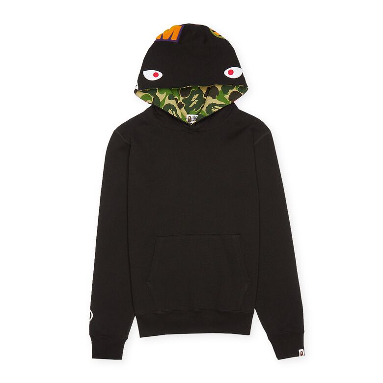 A Bathing Ape Shark Pullover Hoodie M black