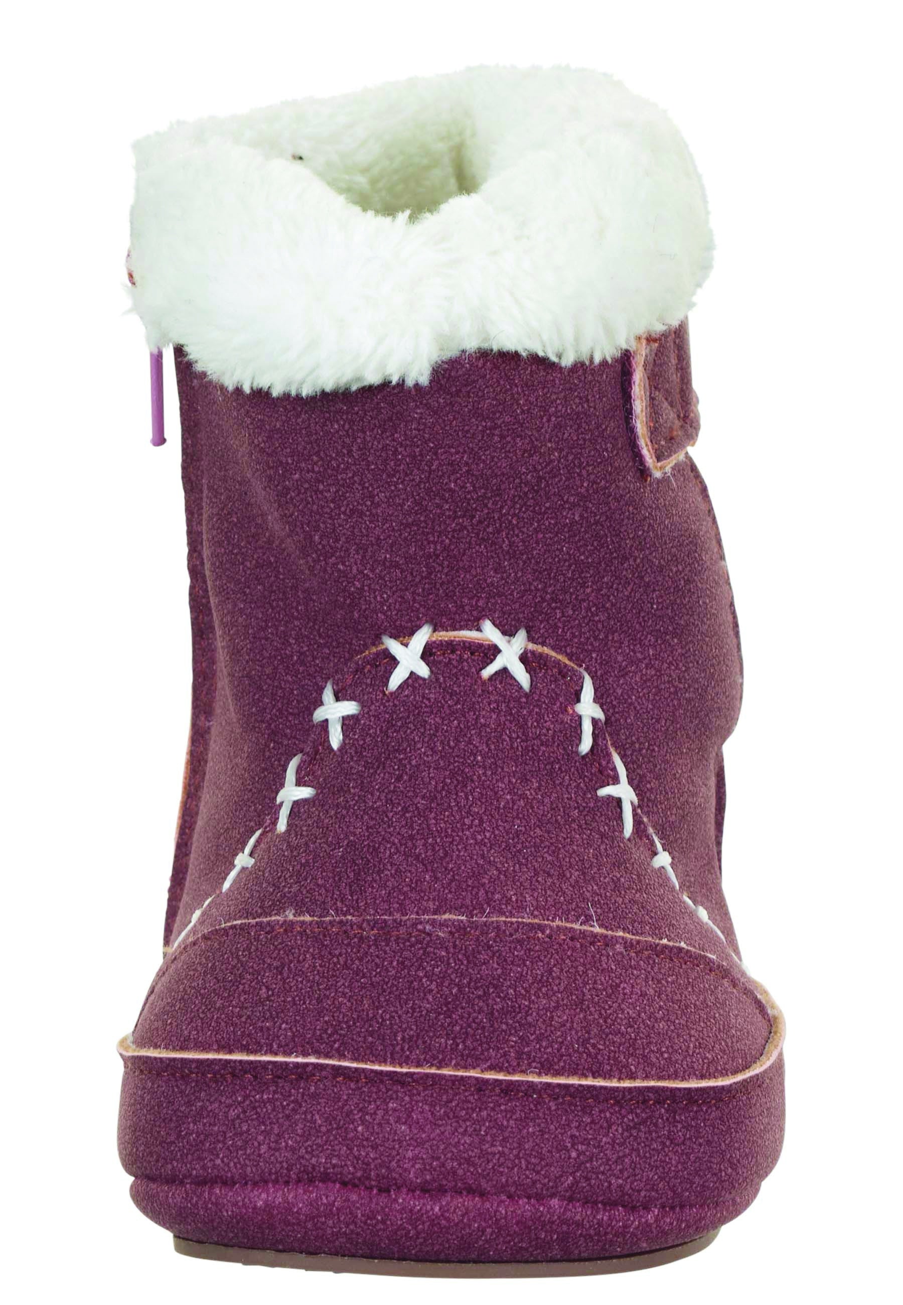 Baby-Stiefel aus Kunstleder uni, rutschfeste Sohle