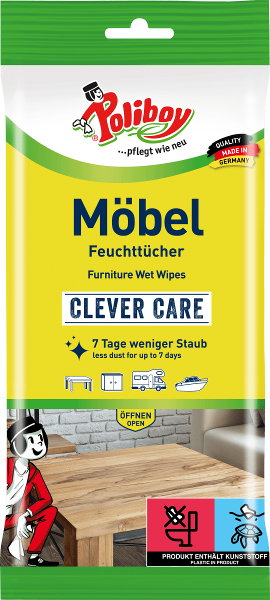 Feuchte Reinigungstücher für Möbel, 24 St