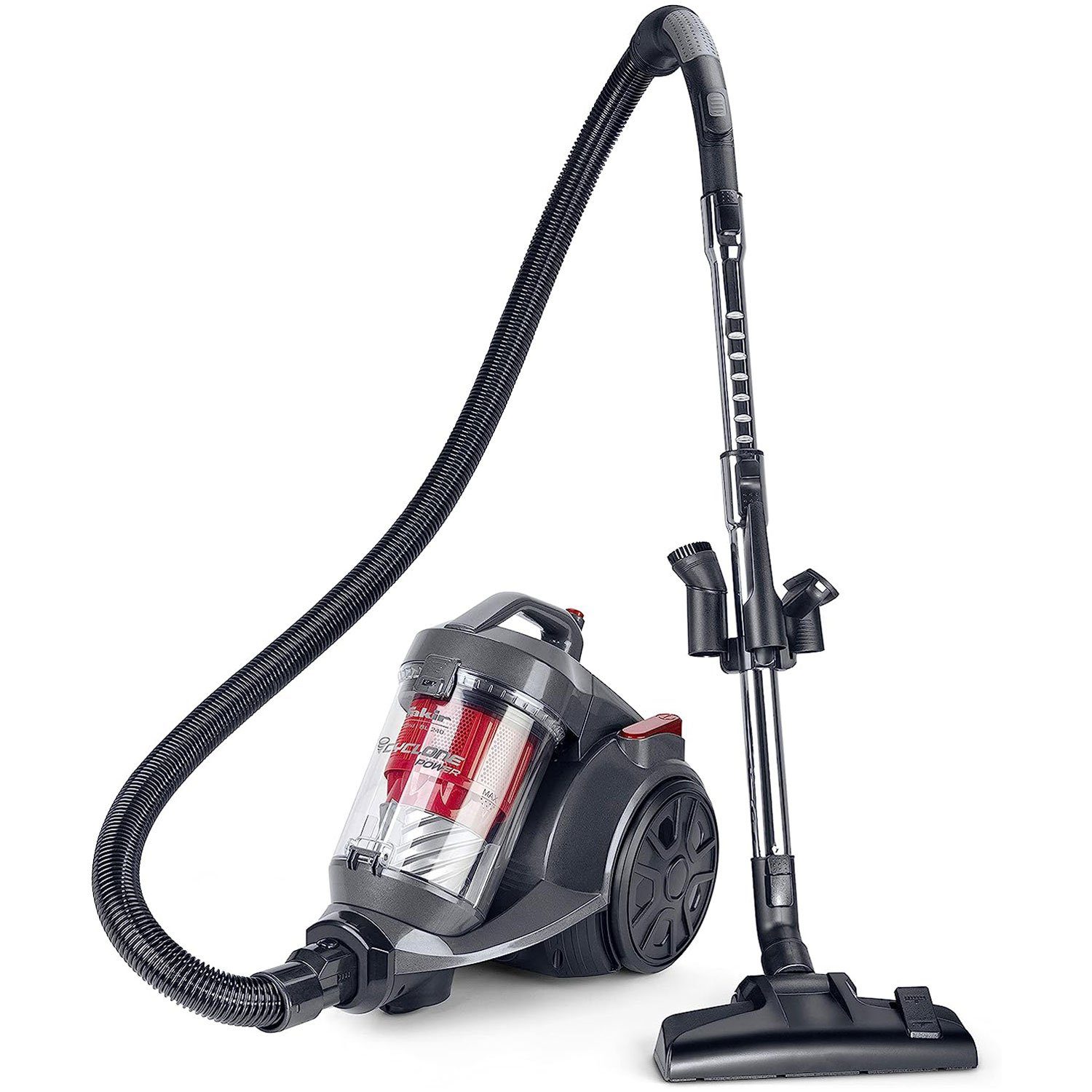 FAKIR Bodenstaubsauger BL 240, 700 W, beutellos, beutellos, HEPA 13-Filter, Metall-Teleskoprohr, gummierte Räder