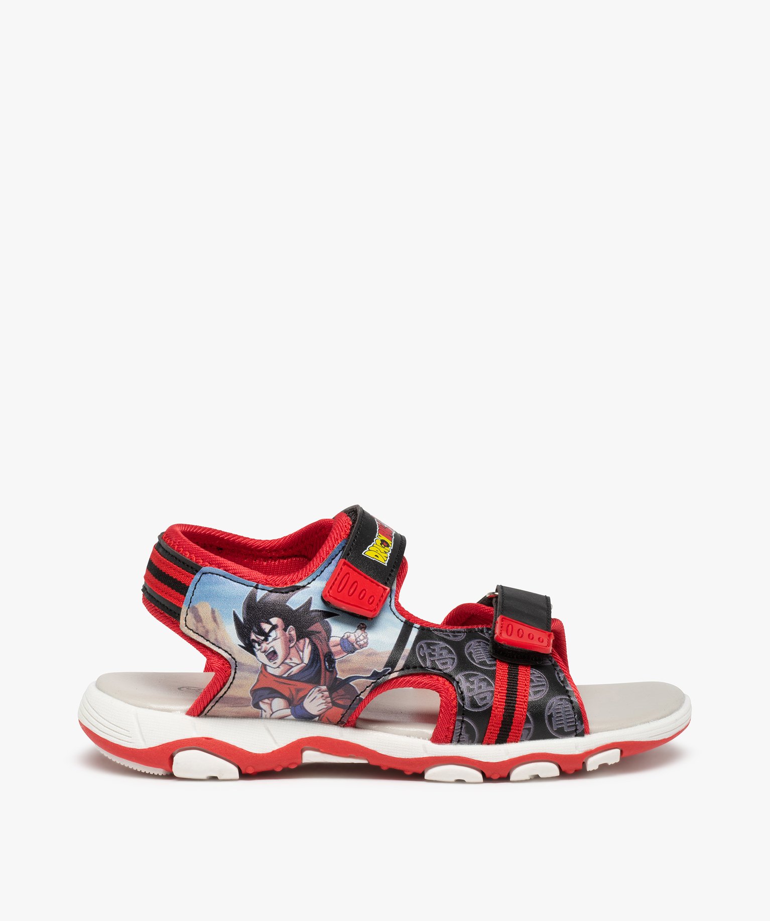 Sandales Garçon imprimées à scratchs – Dragon Ball Z rouge | GEMO