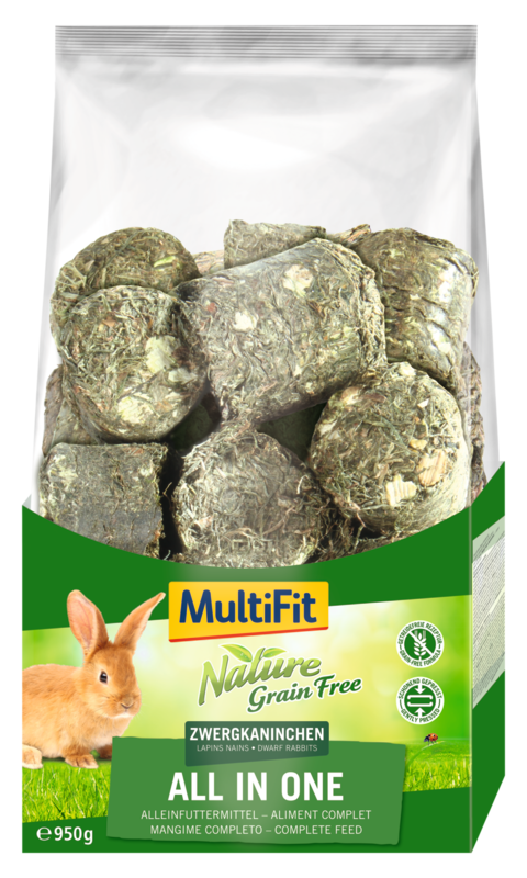 MultiFit Hauptfutter MultiFit Grain Free All in One Zwergkaninchen 950g