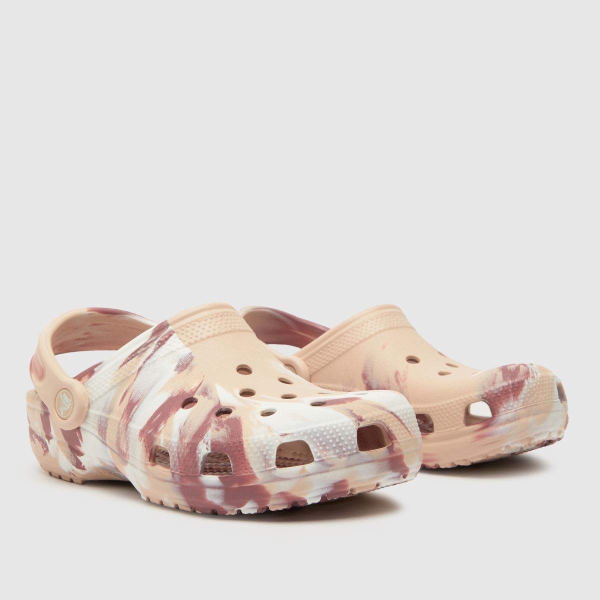 Crocs rózsaszín multi classic márványos klumpa lányoknak ifjúsági szandál