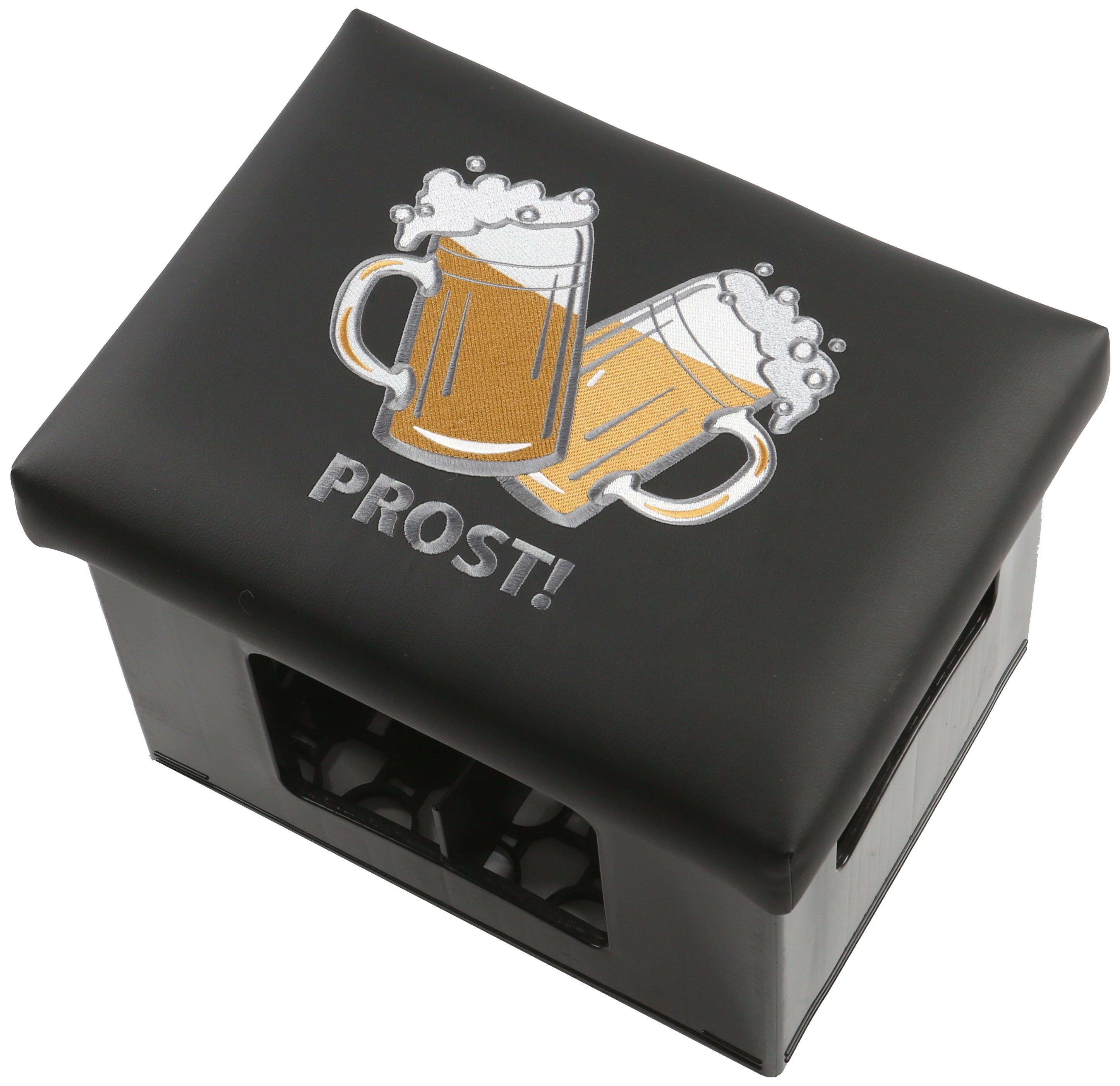 BierEx Sitzhocker Bierkisten Sitzkissen - Prost! (1 St)