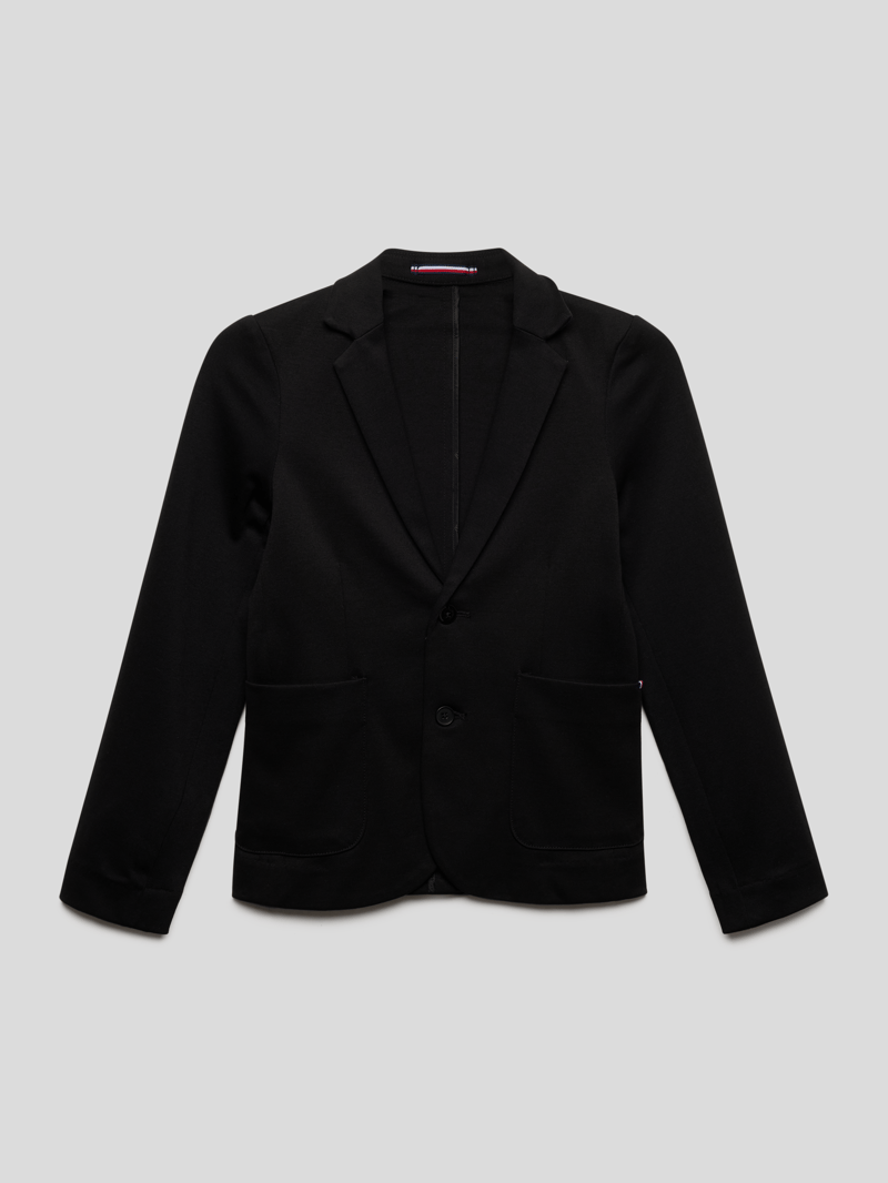 Blazer mit Reverskragen in schwarz