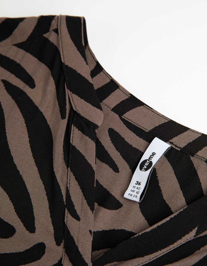 Bluse - Animal-Muster