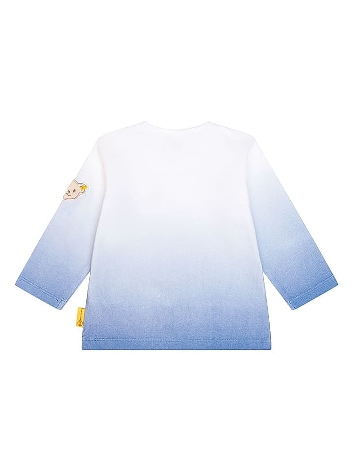Steiff Shirt in Weiß/ Blau günstig kaufen 92