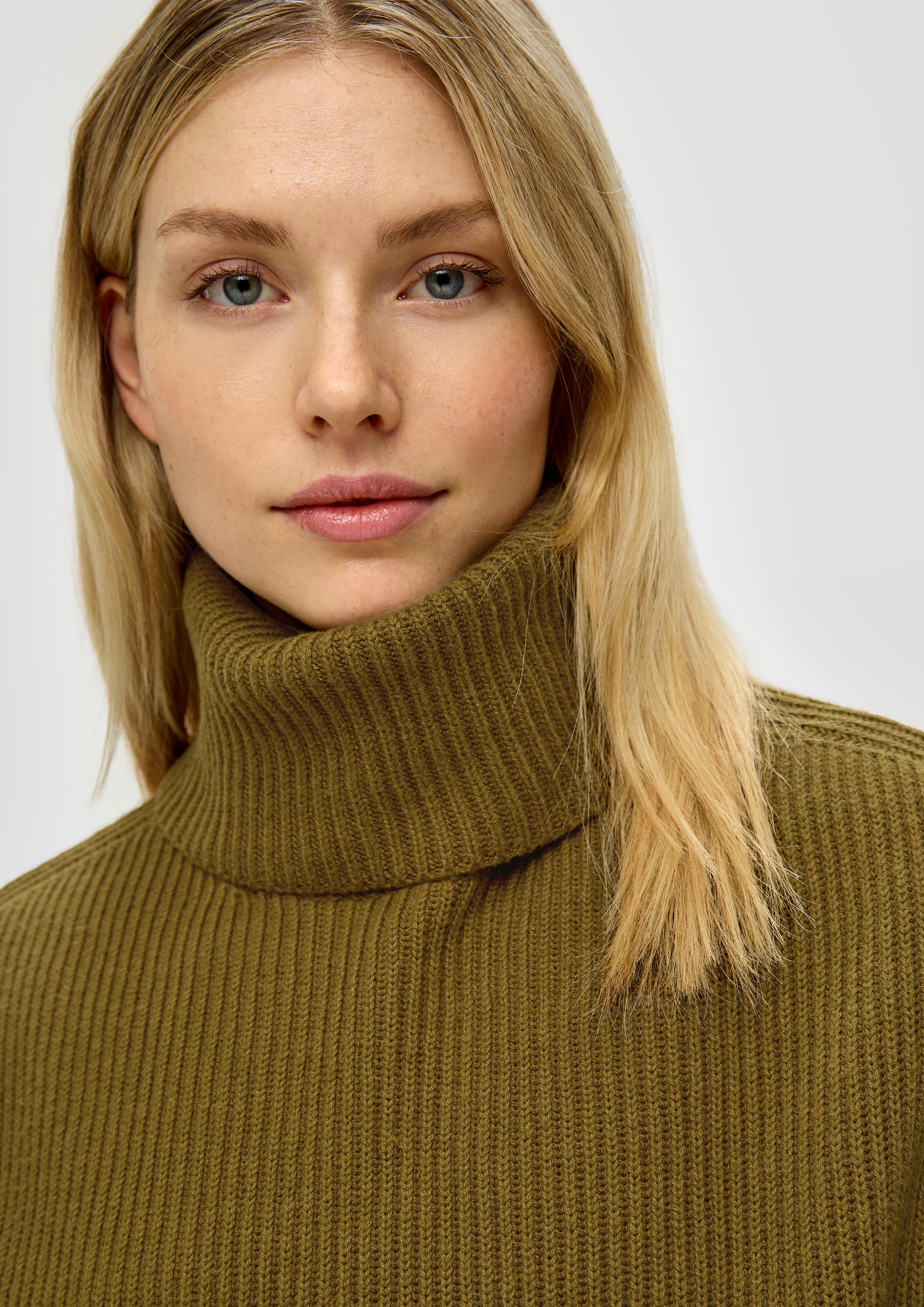 Strickpullunder aus Wollmix  2141824-7734