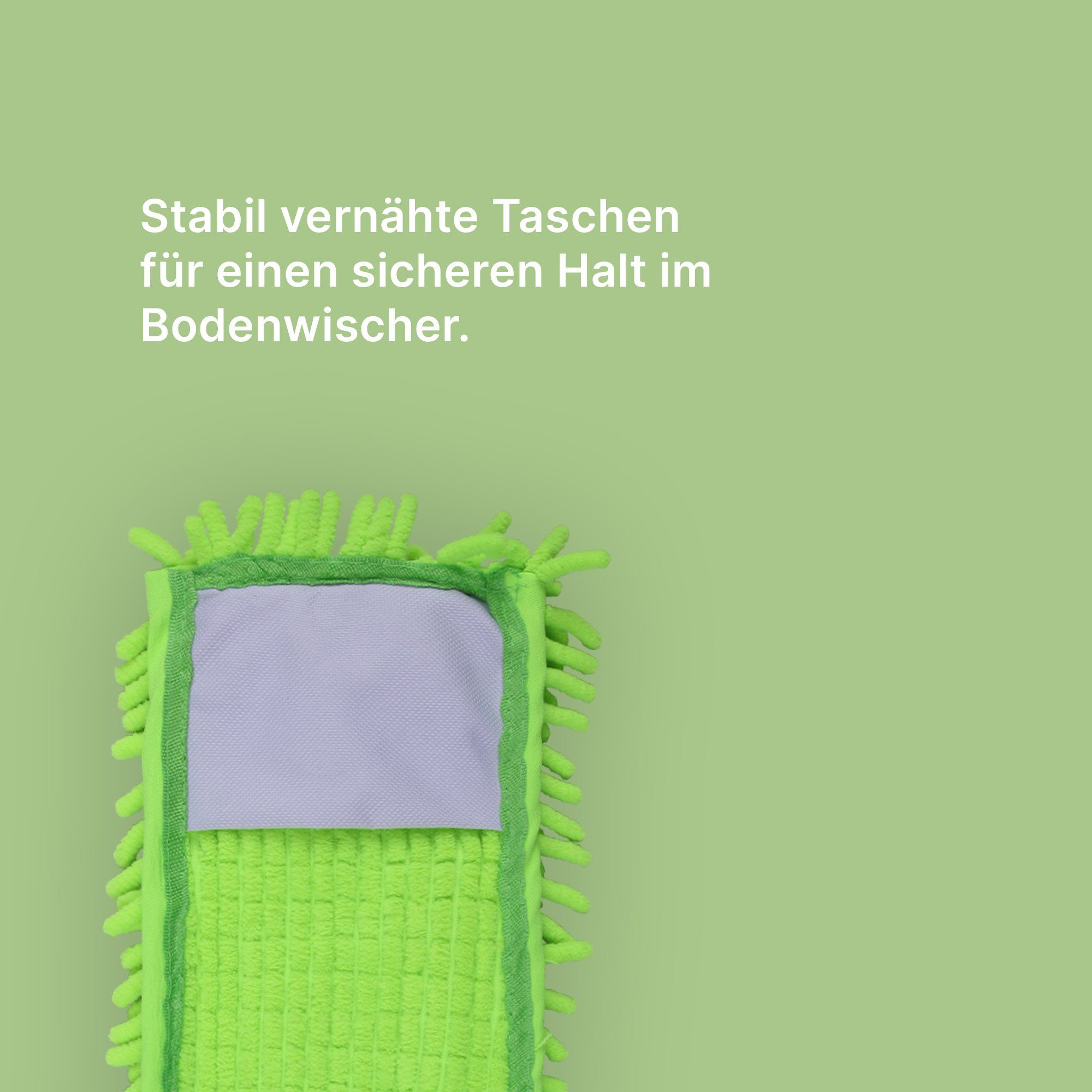 Bestlivings Mikrovelour / Chenille Wischbezug (Mikrofaser, 40x12 cm, für alle gängigen Klapphalter, Ersatzbezug Bodenwischer Flachwischer Bezug für alle Bodenarten)