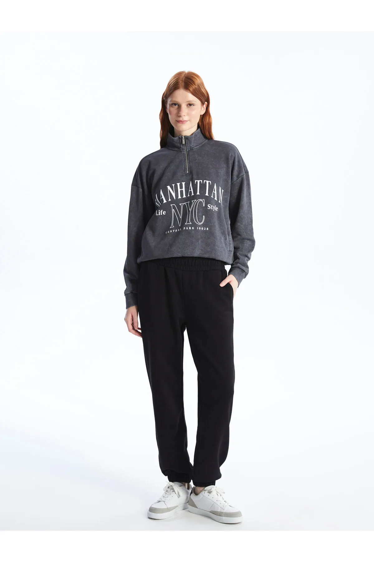 LC Waikiki  Einfarbige Jogger-Jogginghose für Damen mit elastischem Bund