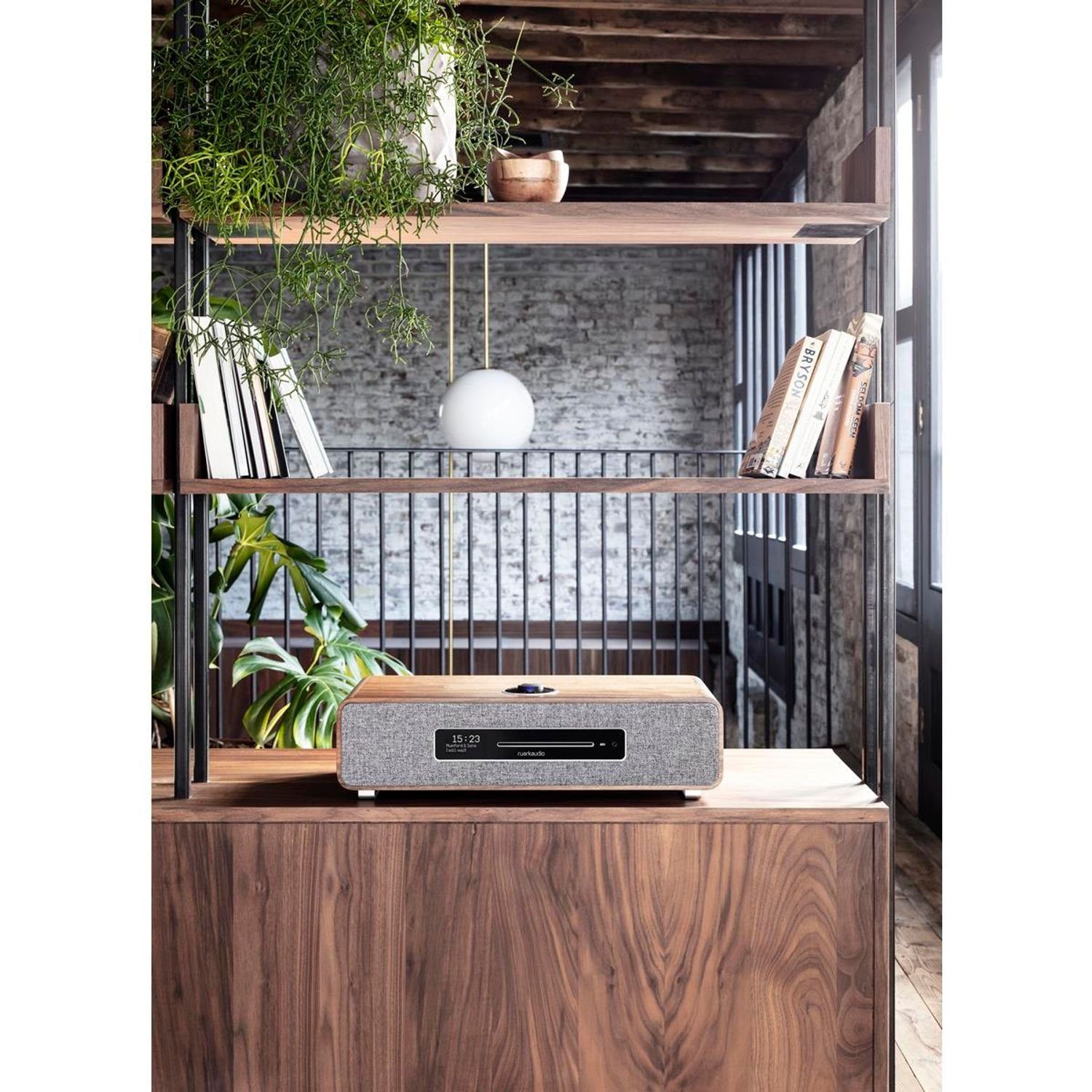 ruark audio R5 Musiksystem Walnuss High Fidelity System Digitalradio (DAB) (DAB+ & Internetradio, CD-Player)