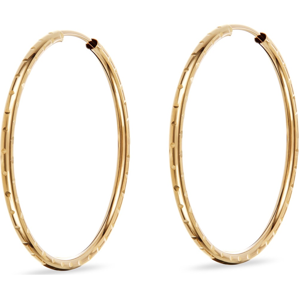FAVS Créoles 375 Or jaune Boucles d'oreilles