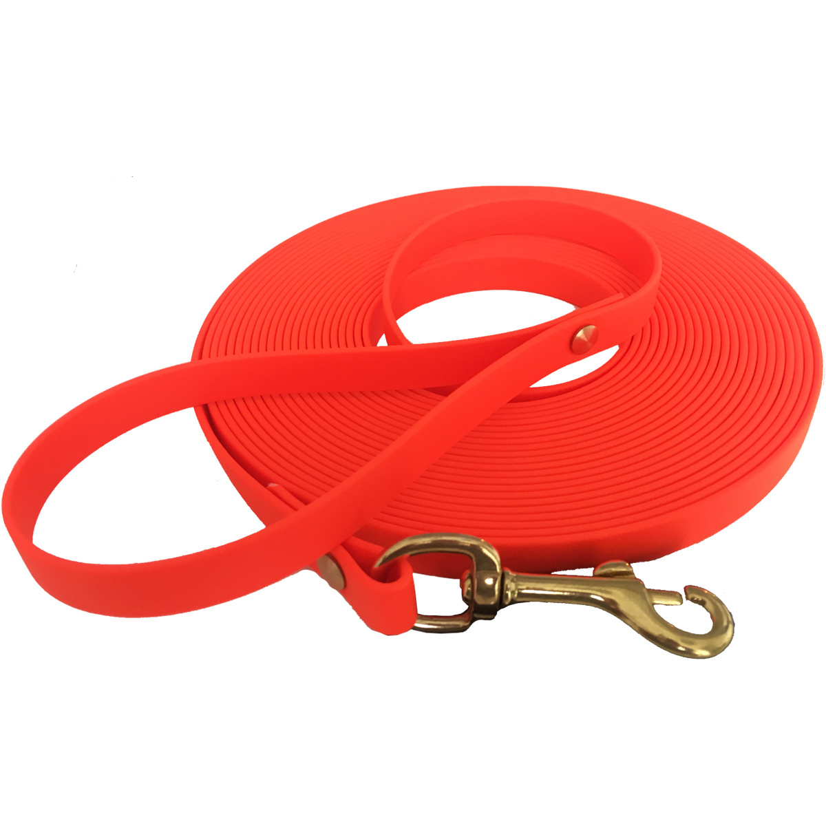 bio-leine Hundeleinen bio-leine 25-35 kg Schleppleine Biothane orange 12 m