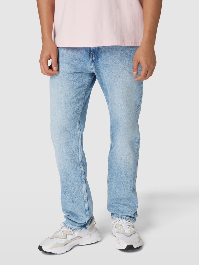 Straight Fit Jeans aus Baumwolle Modell 'ETHAN' in jeans