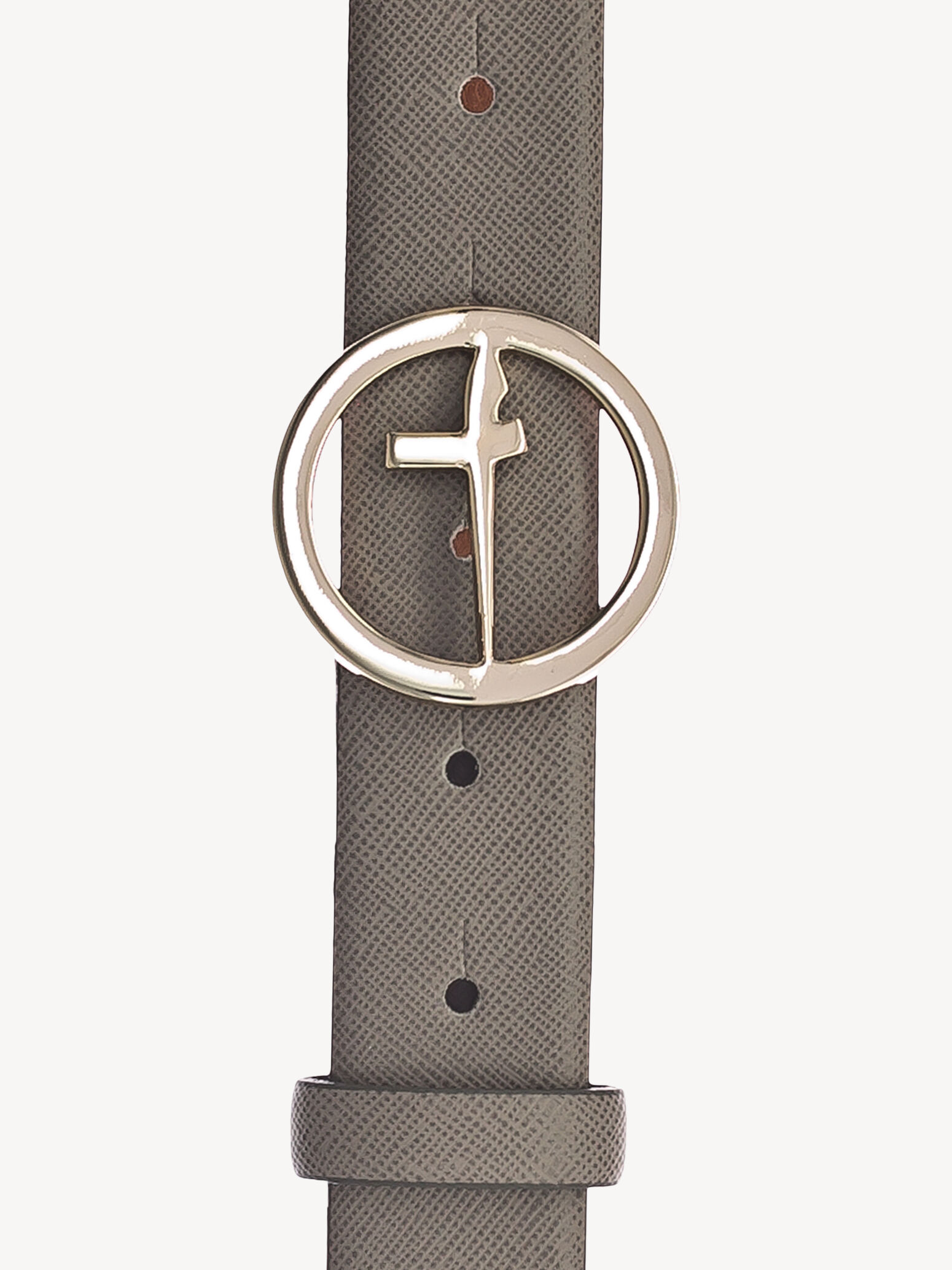 Ceinture en cuir - gris