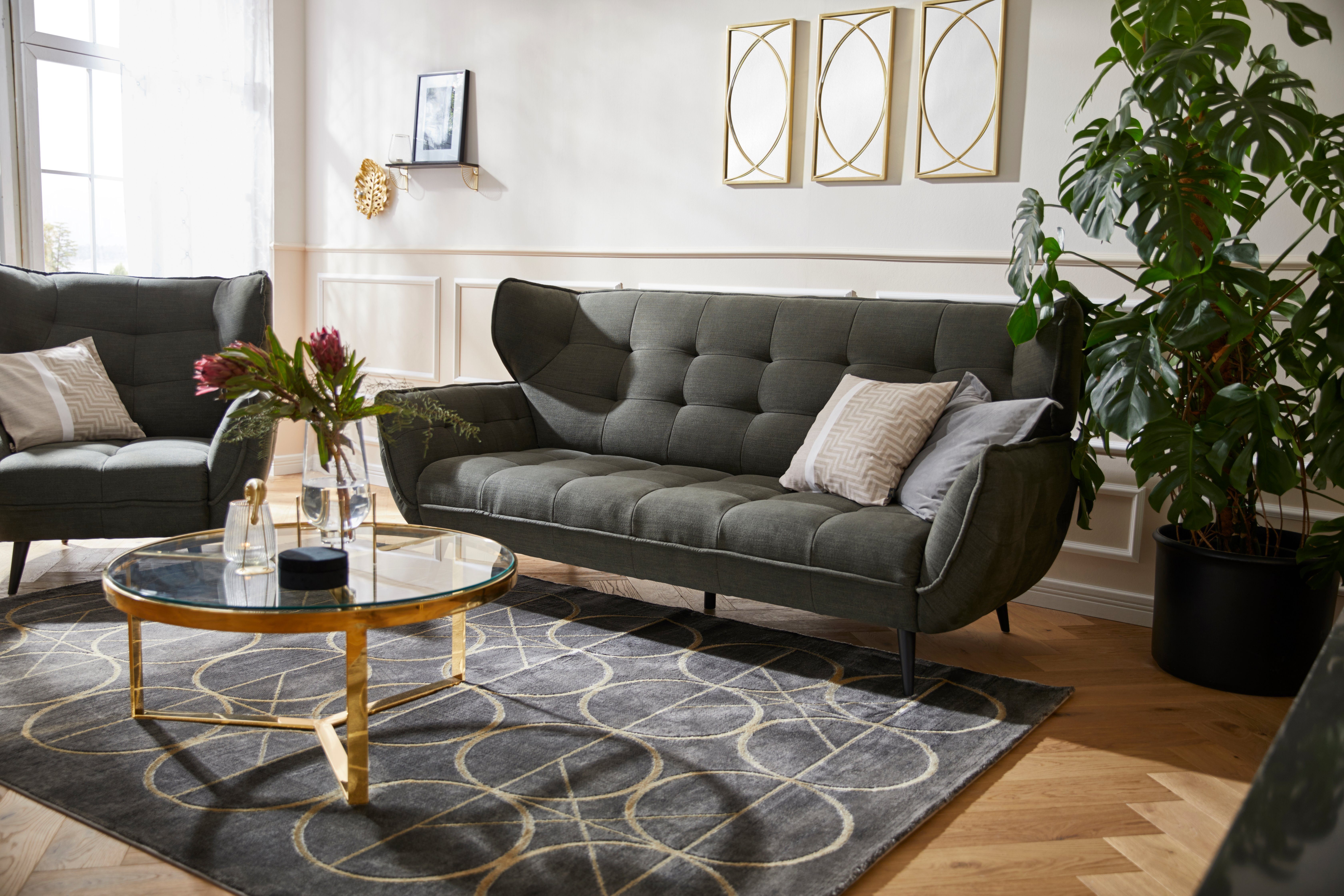 Leonique Couchtisch Palmer, aus Edelstahl