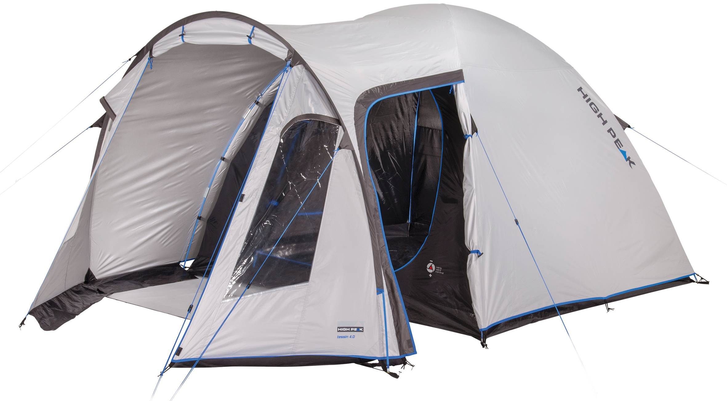 High Peak Kuppelzelt Zelt Tessin 4.0, Personen: 4 (mit Transporttasche)