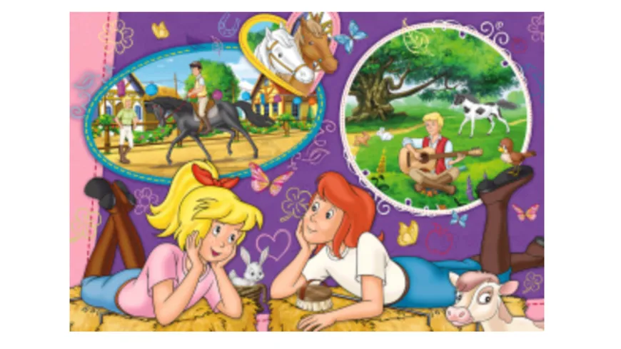 Schmidt Spiele - Kinderpuzzle - Bibi und Tina: Freundinnnen für immer + Slap-Snap-Band