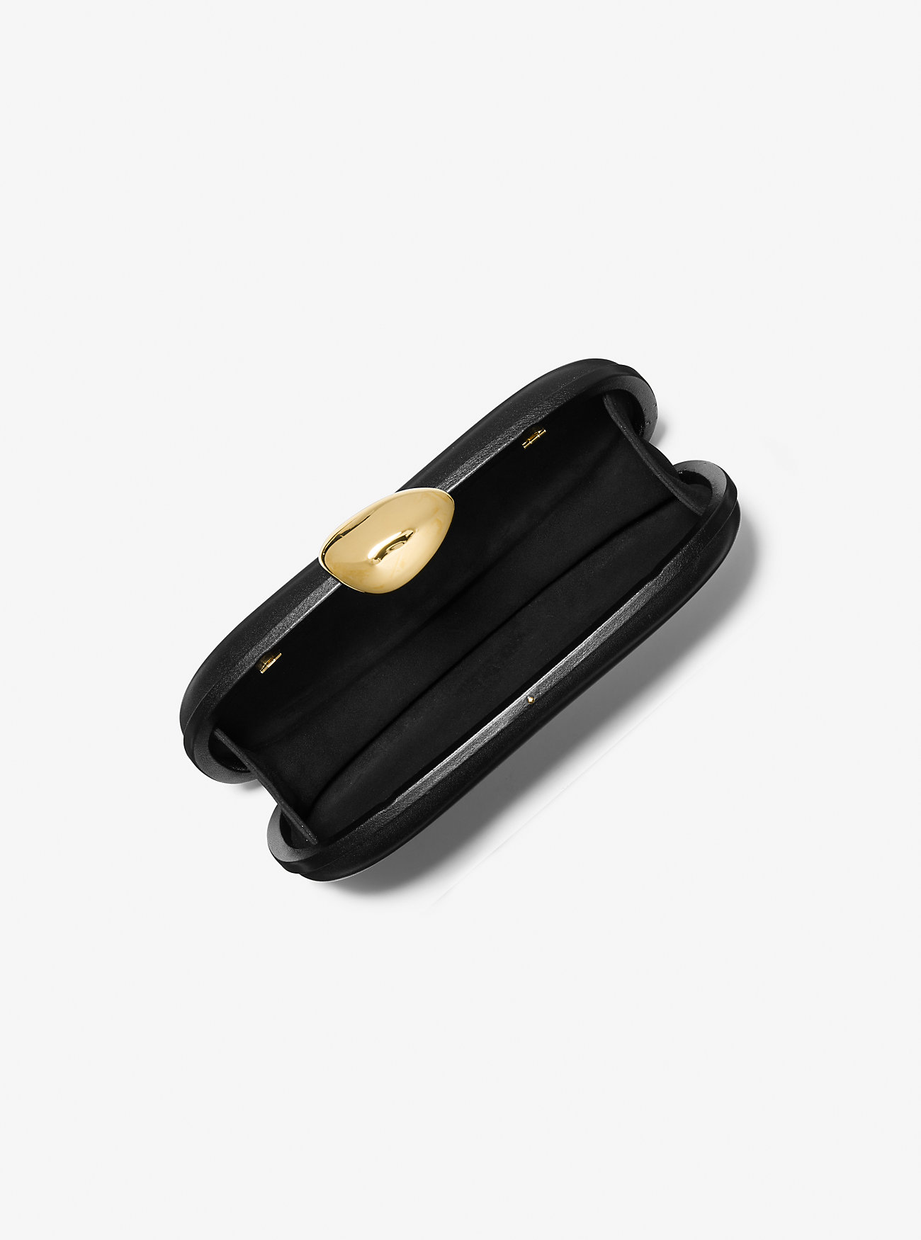 Tina Liten Skinn Minaudière - SVART