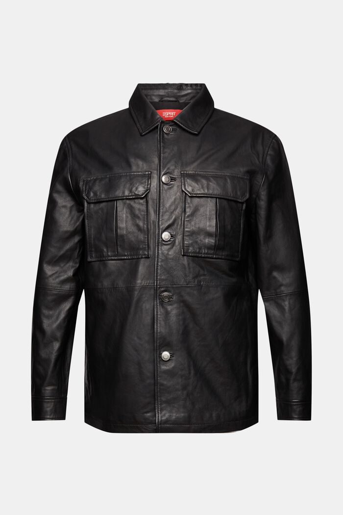 Hemdjacke aus Leder
