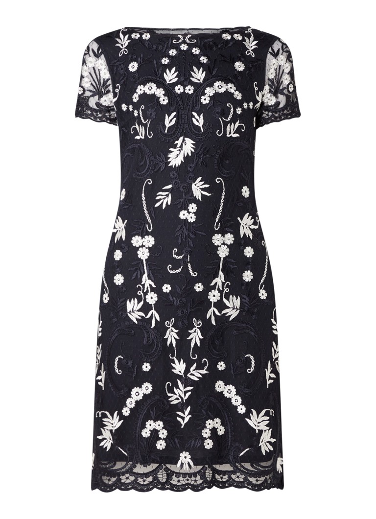 Phase Eight  Floris midi jurk met overlay van kant