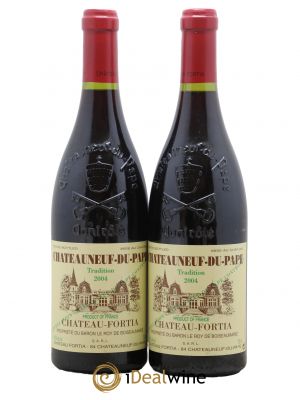 Châteauneuf-du-Pape Château Fortia Tradition 2004 - Lot de 2 Bouteilles