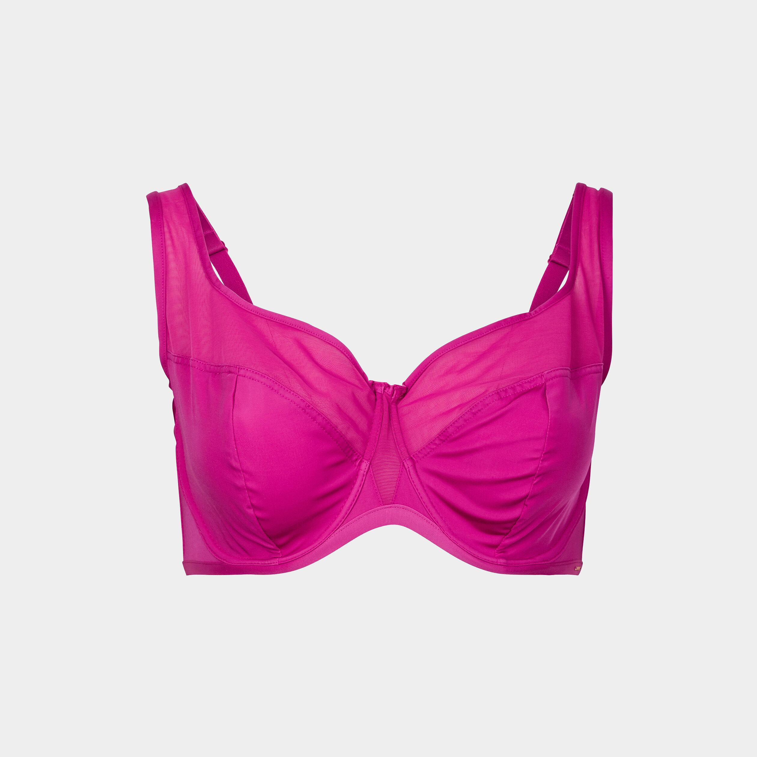 Soutien-gorge corbeille microfibre Izold violet femme grande taille | La Halle
