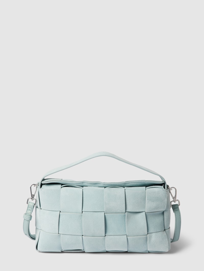 Handtasche im Flecht-Design Modell 'MAILA' in hellblau