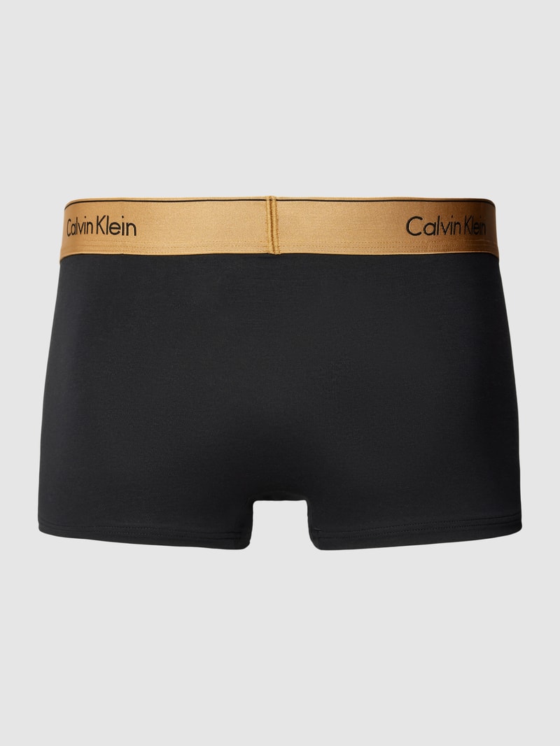 Trunks mit elastischem Logo-Bund in schwarz