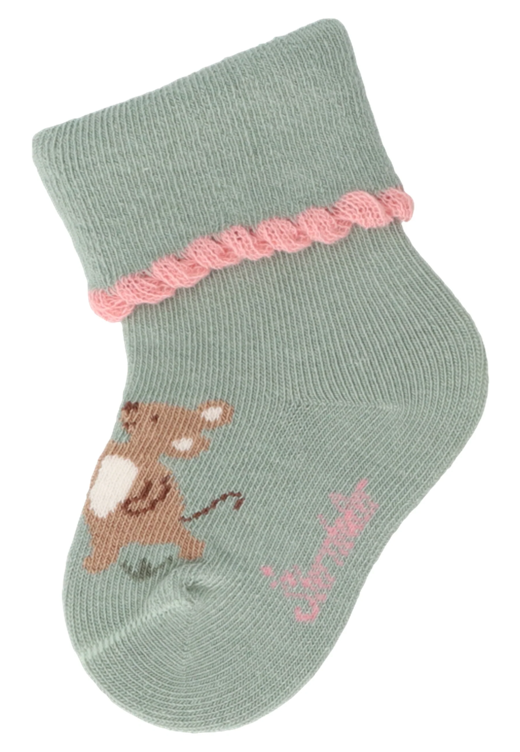 Socken im 3er Pack mit Motiv Maus in versch. Farben
