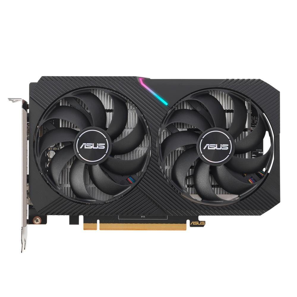 Asus Dual Radeon RX6400 Grafikkarte (4 GB, AMD, GDDR6 Speicher, HDMI, DisplayPort, DUAL-RX6400-4G)