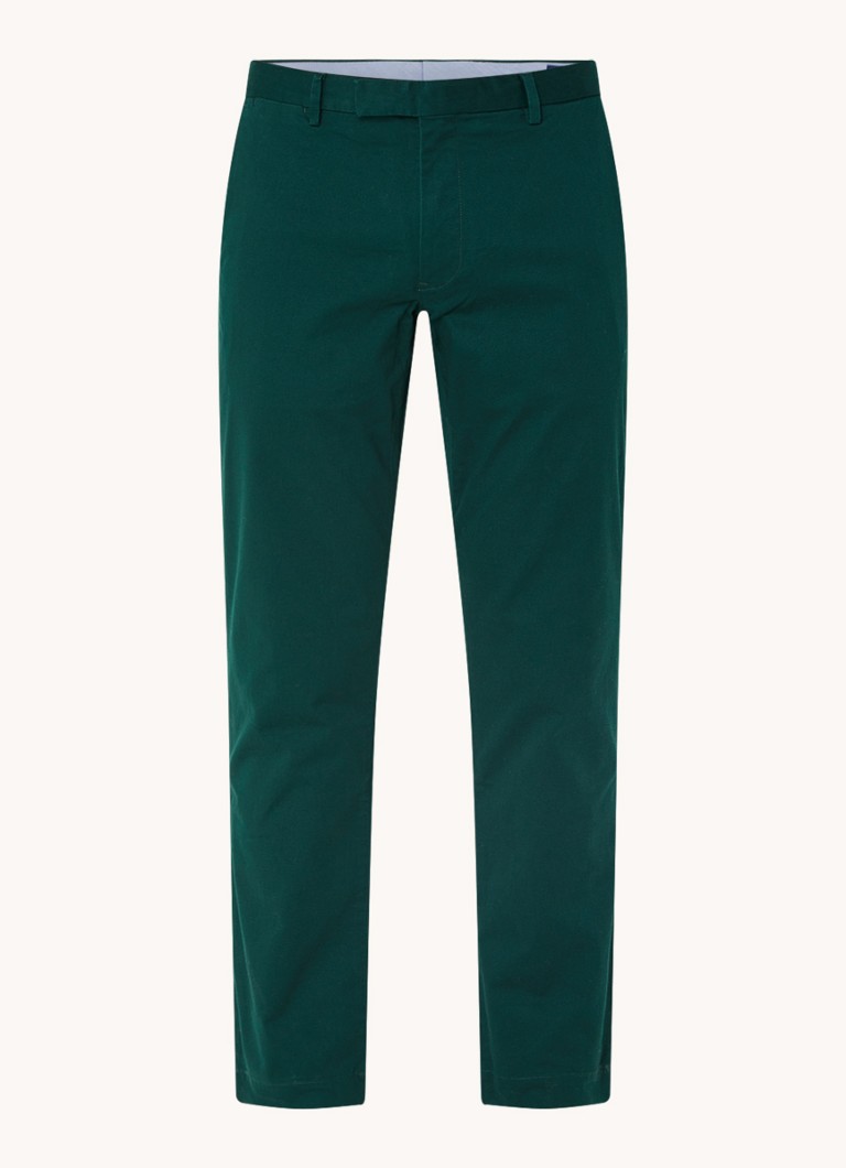 Calça chino Ralph Lauren Slim fit em sarja com elastano