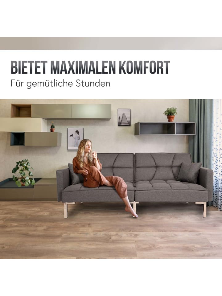 MCW Schlafsofa K65, Stoff/Textil grau günstig kaufen onesize