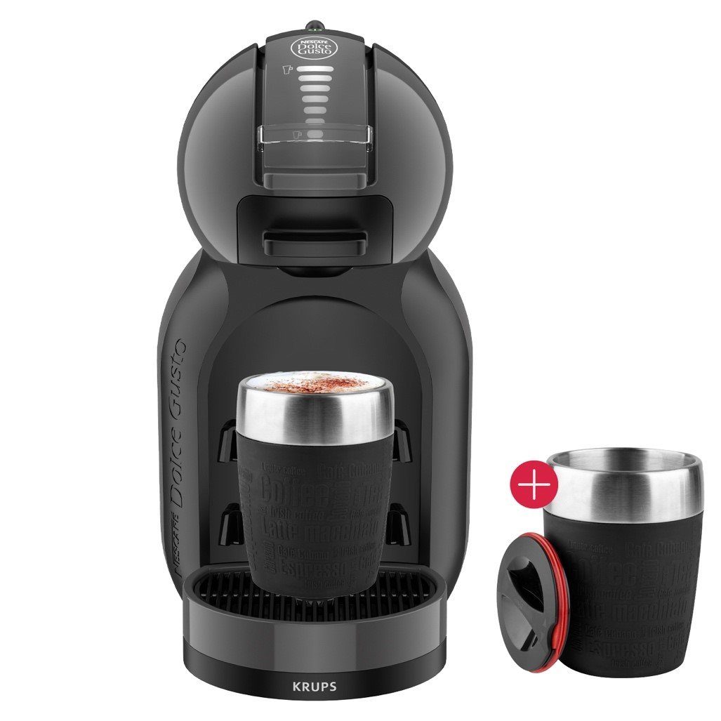 Krups Kapselmaschine KP1238 Nescafé Dolce Gusto Mini Me, 15 Bar, kompakt, über 30 Kaffeekreationen, wählbare Getränkegröße + Emsa Isobecher 0,2L
