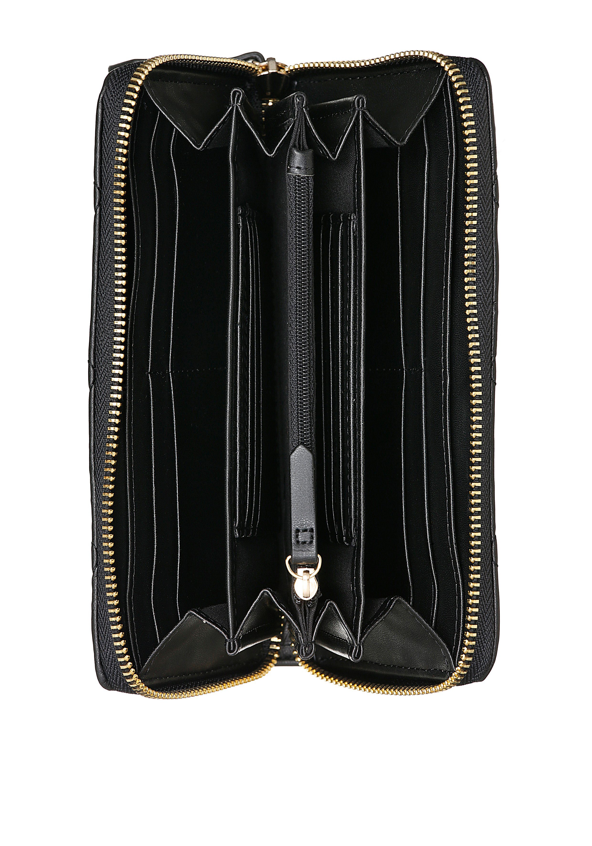 VALENTINO BAGS Geldbörse Ocarina, mit trenidger Steppung und goldfarbenen Details