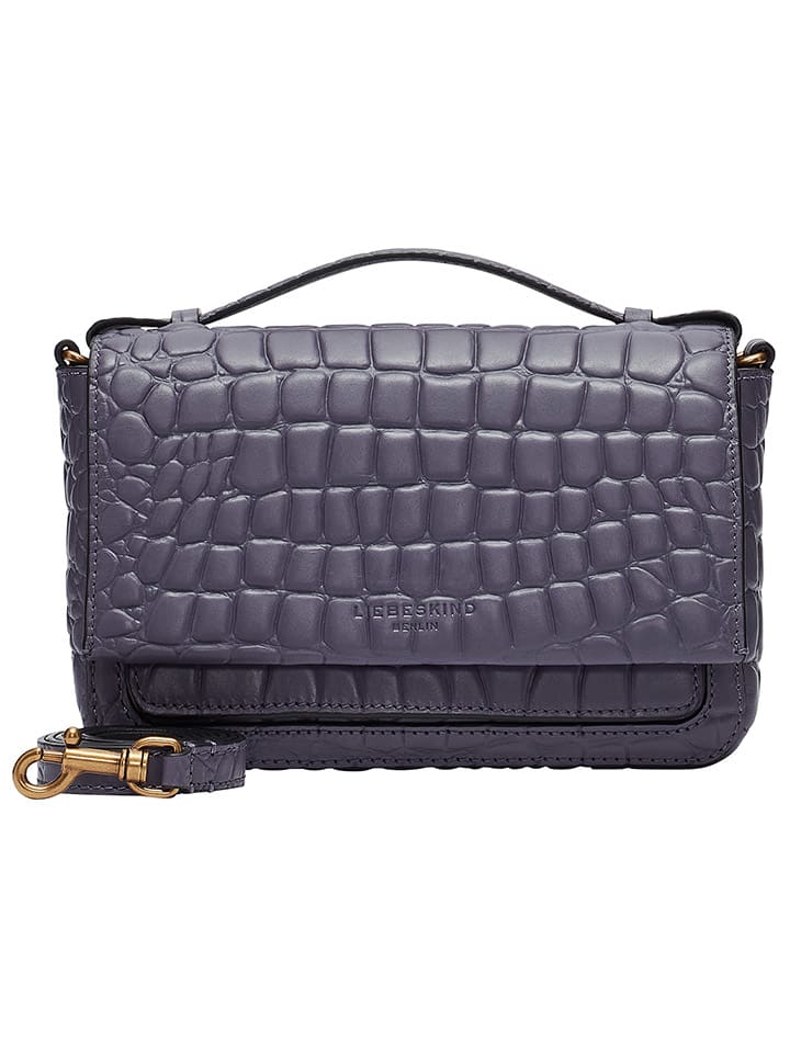 LIEBESKIND BERLIN Leder-Umhängetasche in Lila - (B)22 x (H)14 x (T)7,4 cm günstig kaufen onesize