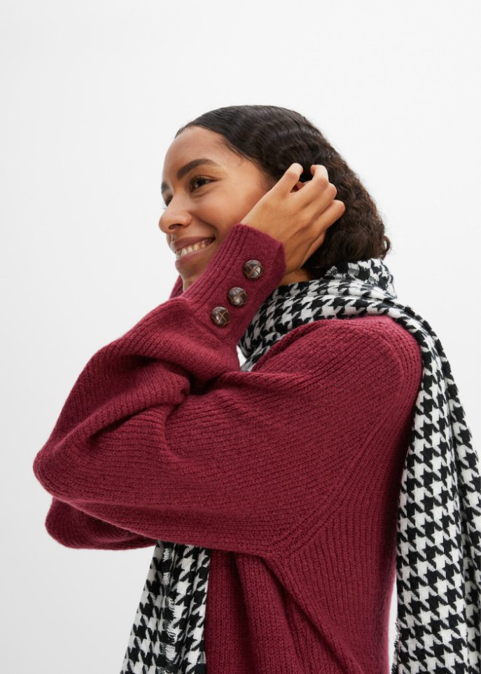 Longpullover mit Knöpfen