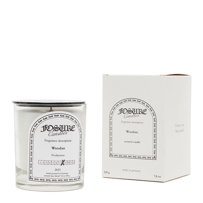 Fosure Candles Woodan Candle white