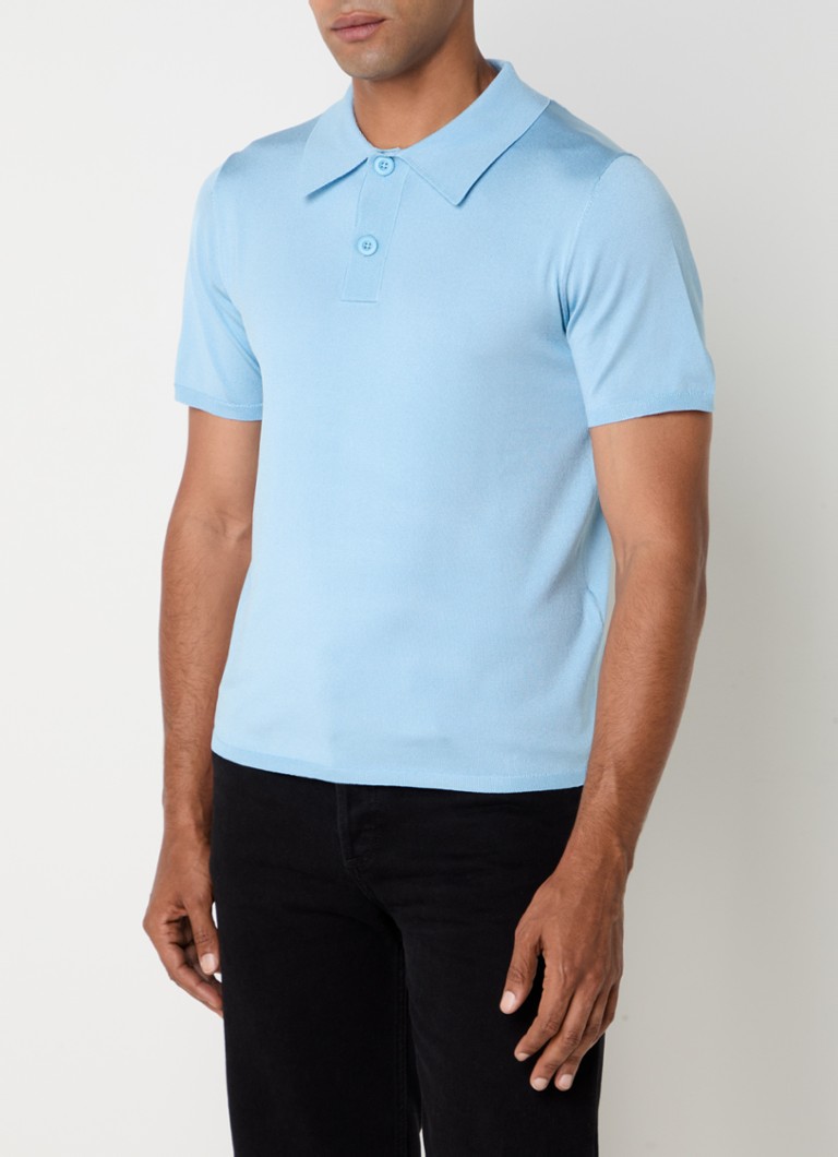Sandro  Regular fit fijngebreide polo met stretch