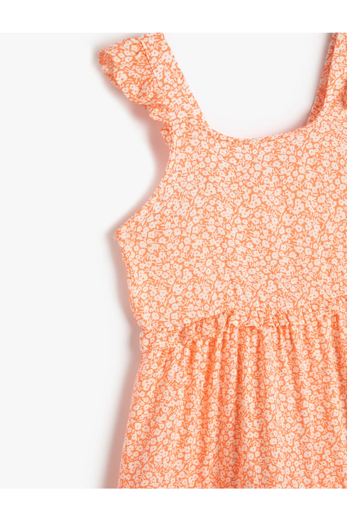 Koton  Kleid Midi Blumenträger Rüschen geschichtet