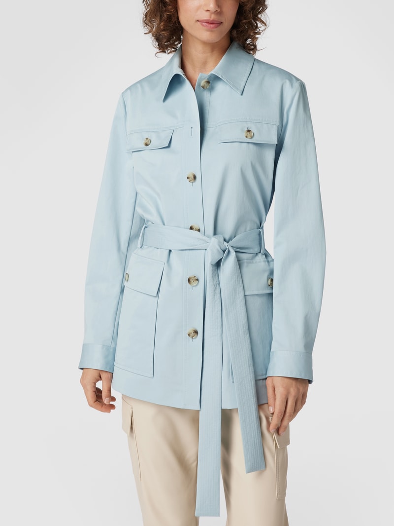 Blazer mit Taillenband Modell 'Jacorda' in hellblau